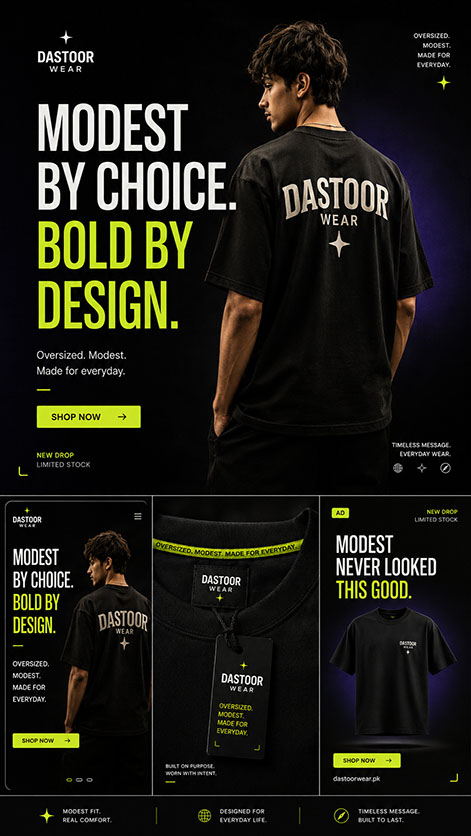 Dastoor Wear campaign portfolio output