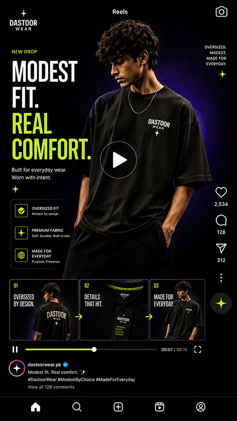 Dastoor Wear reel short portfolio output